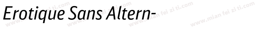 Erotique Sans Altern字体转换
